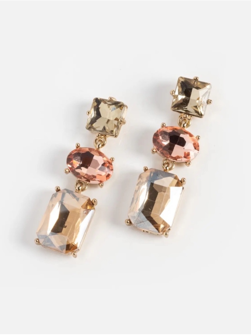 Allie Statement earrings in amber